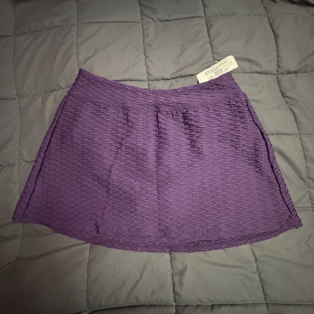 Lands' End Texture Mini Swim Skirt Bottoms - Sizes: 4 Long - NWT